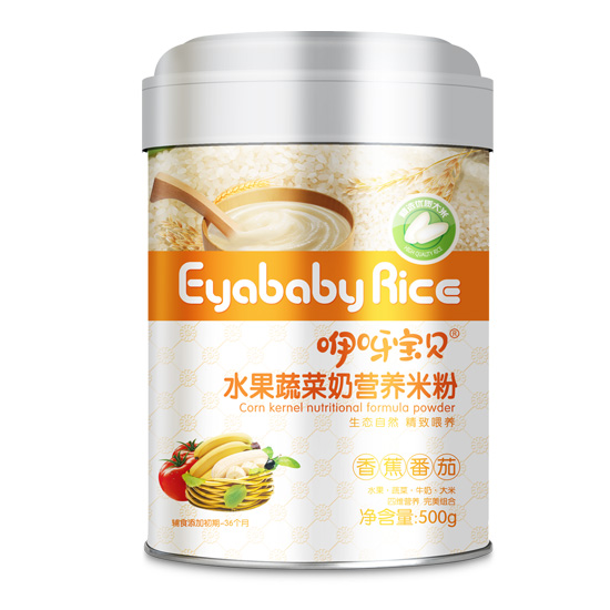 咿呀寶貝水果蔬菜營(yíng)養(yǎng)米粉聽(tīng)裝（香蕉番茄）