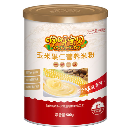  咿呀寶貝玉米果仁營(yíng)養(yǎng)米粉聽裝