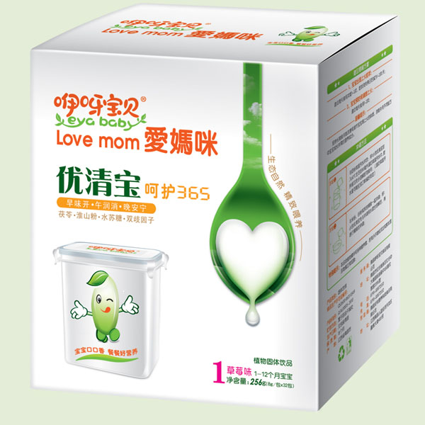   咿呀寶貝呵護(hù)365草莓味優(yōu)清寶1段