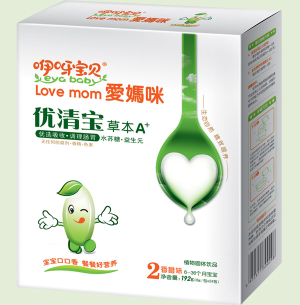  咿呀寶貝草本A+香橙味優(yōu)清寶2段