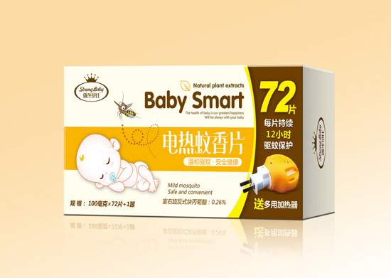   強(qiáng)牛貝比電熱蚊香片+蚊香器