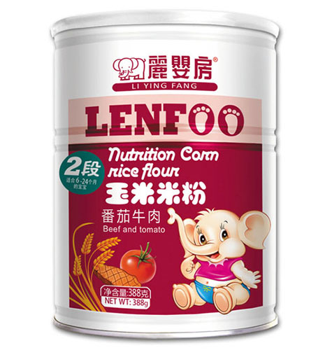   麗嬰房番茄牛肉玉米米粉