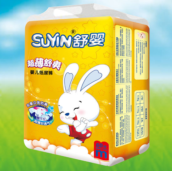   舒嬰超薄舒爽嬰兒紙尿褲M碼60片