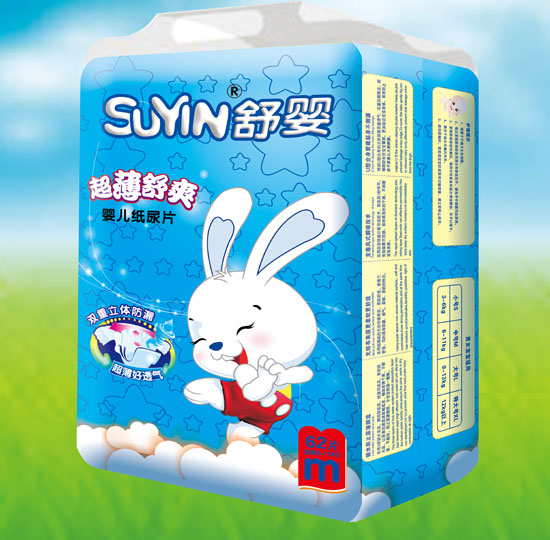  舒嬰超薄舒爽嬰兒紙尿片M碼62片