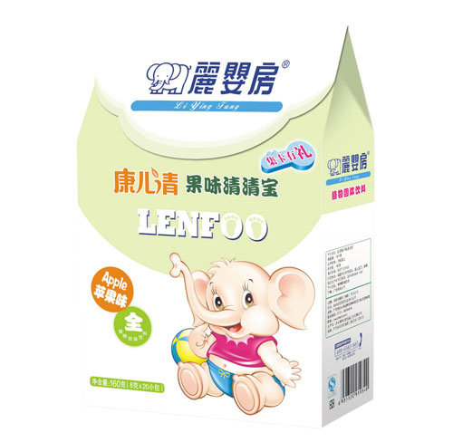   麗嬰房康兒清蘋果味清清寶盒裝