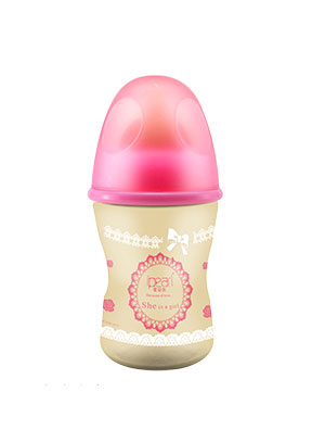  爱贝尔女宝宝专用黄金奶瓶160ML