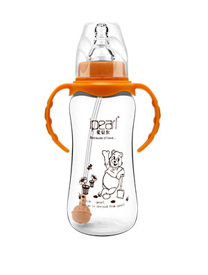  爱贝尔葫芦型单色全自动奶瓶300ML