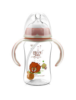  愛貝爾Tritan晶透型寬口徑奶瓶240ML