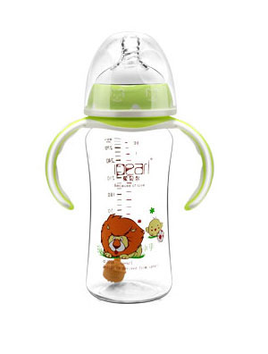 愛貝爾Tritan晶透型寬口徑奶瓶300ML