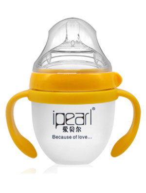  愛貝爾寬口仿母乳硅膠奶瓶150ml