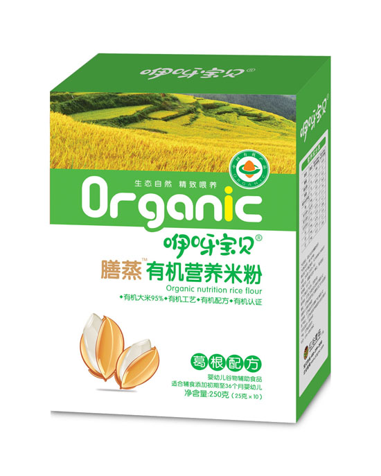    咿呀寶貝膳蒸有機(jī)營養(yǎng)米粉葛根配方