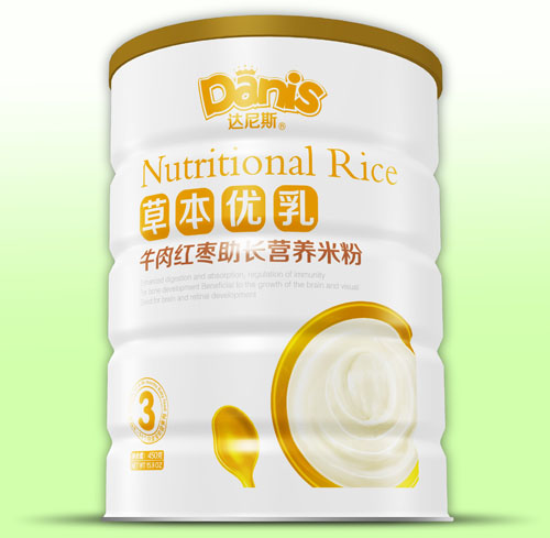  達(dá)尼斯草本優(yōu)乳牛肉紅棗助長(zhǎng)米粉聽(tīng)裝3段