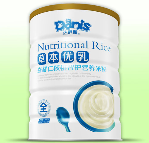  達(dá)尼斯草本優(yōu)乳益智仁核桃智護(hù)米粉