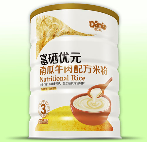  達(dá)尼斯富硒優(yōu)元南瓜牛肉米粉3段