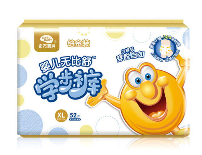  布布寶貝鉑金裝嬰兒學(xué)步褲XL橫向