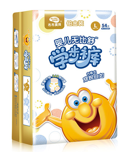  布布寶貝鉑金裝嬰兒學(xué)步褲L豎向