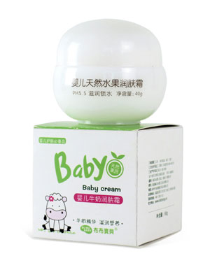  布布寶貝嬰兒天然水果潤膚霜(牛奶)50G