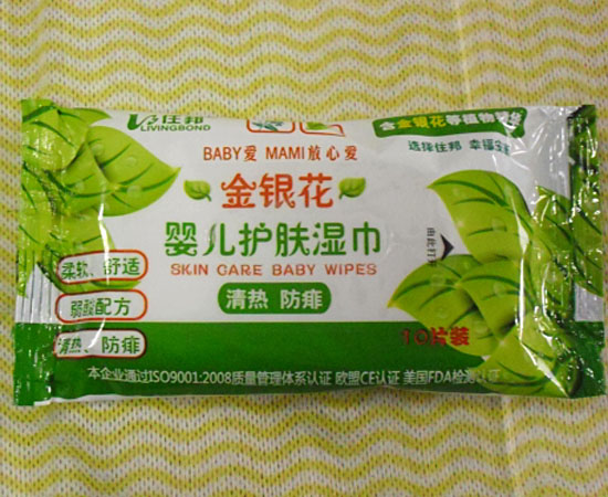  住邦嬰兒金銀花護膚濕巾10片