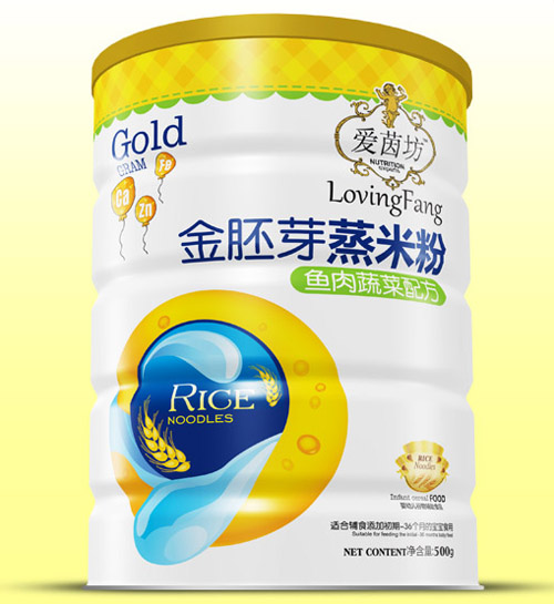   愛茵坊魚肉蔬菜金胚芽蒸米粉鐵聽