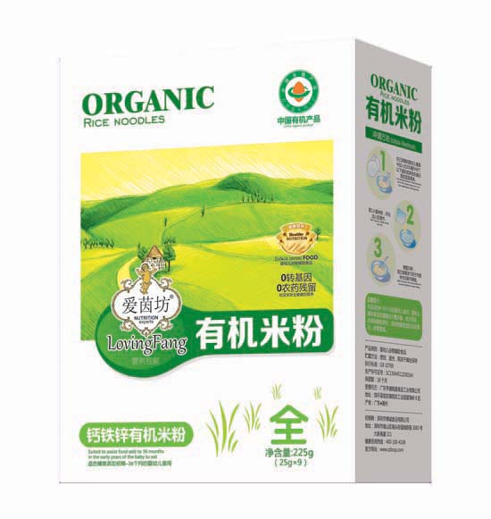    愛茵坊鈣鐵鋅有機米粉盒裝