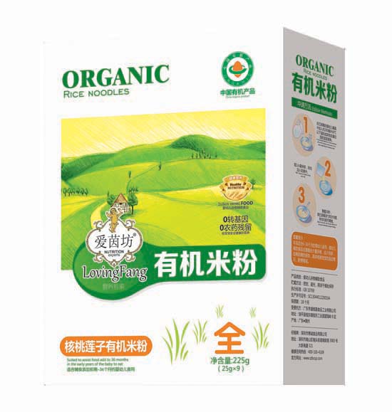    愛茵坊核桃蓮子有機米粉盒裝