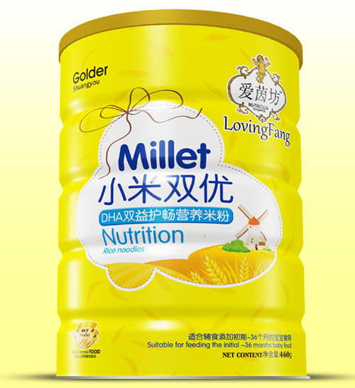   愛茵坊DHA雙益護(hù)暢小米雙優(yōu)米粉鐵聽