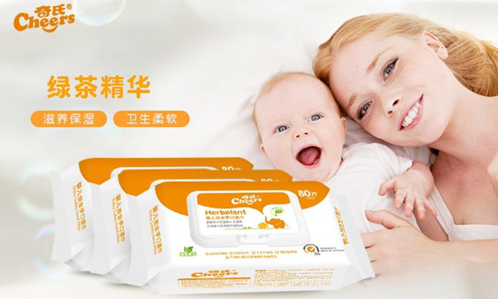  奇氏嬰兒手口濕巾綠茶精華