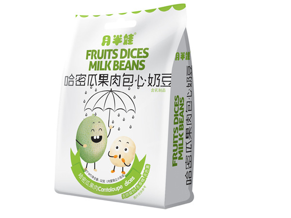   月半娃哈密瓜果肉包心奶豆