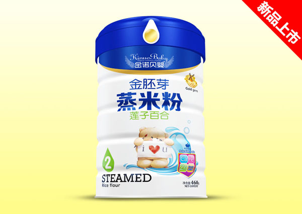 金諾貝嬰金胚芽蒸米粉-蓮子百合