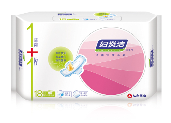 仁和藥業(yè)婦炎潔衛生巾-日用干爽18片.jpg