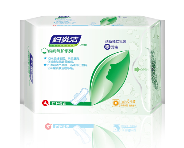 婦炎潔衛生巾-純棉氧護系列日用8片裝.jpg