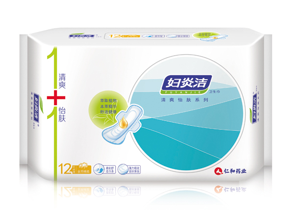  仁和藥業(yè)婦炎潔衛(wèi)生巾-夜用棉柔12片