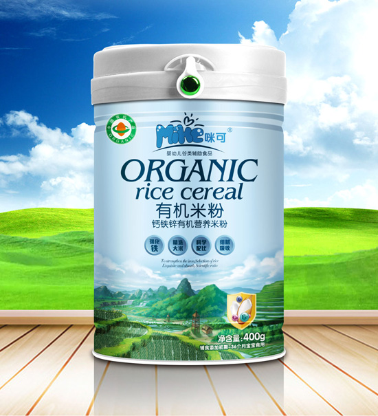 咪可钙铁锌有机营养米粉-火爆孕婴童招商网