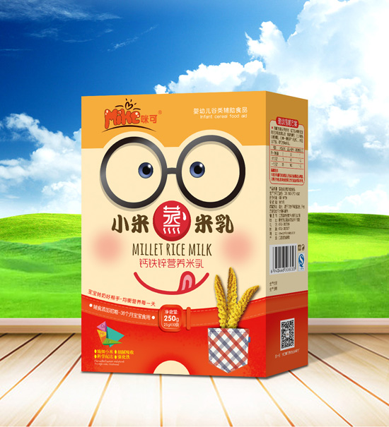  咪可鈣鐵鋅營(yíng)養(yǎng)小米蒸米乳盒裝