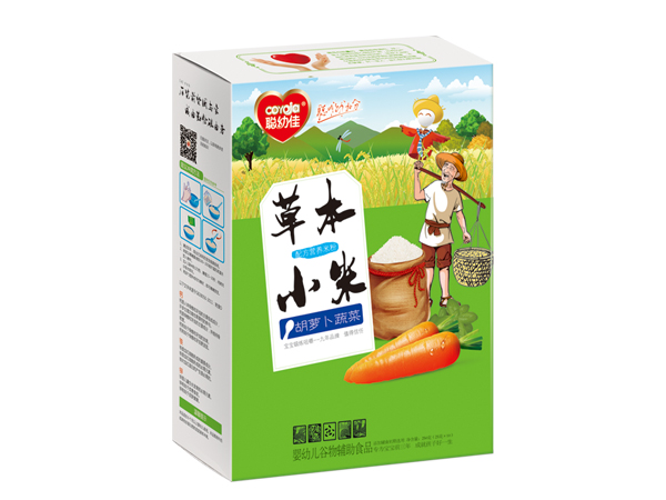 聰幼佳草本小米配方營(yíng)養(yǎng)米粉-胡蘿卜蔬菜 盒裝