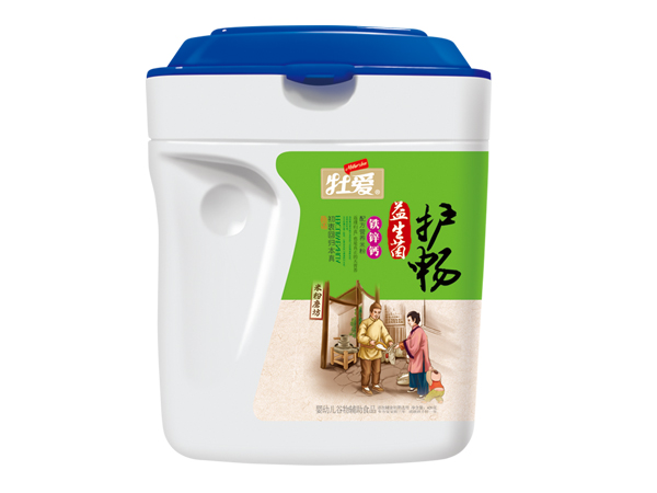  牡愛益生菌護(hù)暢米粉-鐵鋅鈣 桶裝