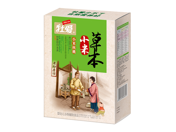  牡愛草本小米米粉-小米核桃 盒裝