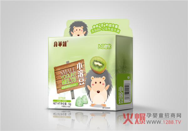 给宝宝添加零食 月半娃品牌酸奶溶豆豆