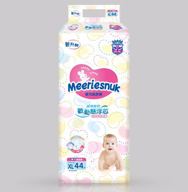   Merriesnuk嬰兒紙尿褲大包XL碼44片
