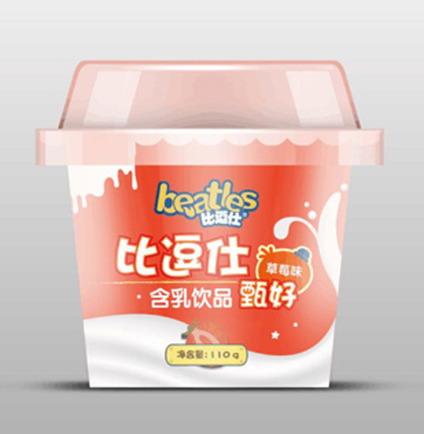    比逗仕甄好系列含乳飲品草莓味