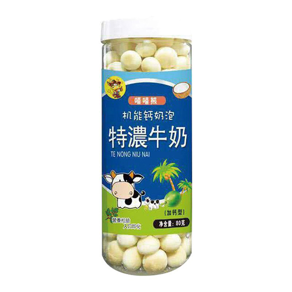   嘻嘻熊80克機(jī)能鈣奶泡（特濃牛奶）