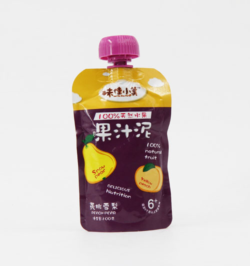   味佳小美黃桃雪梨果汁泥