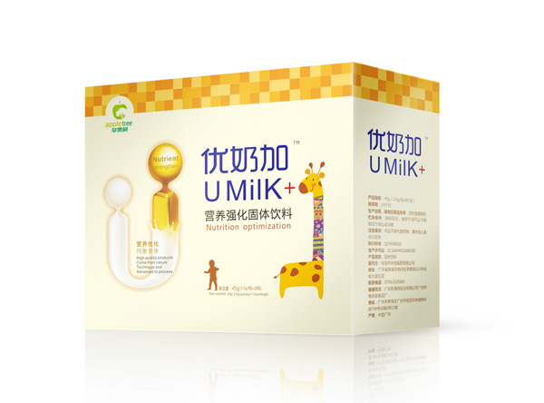  蘋果樹優(yōu)奶加營養(yǎng)強(qiáng)化固體飲料