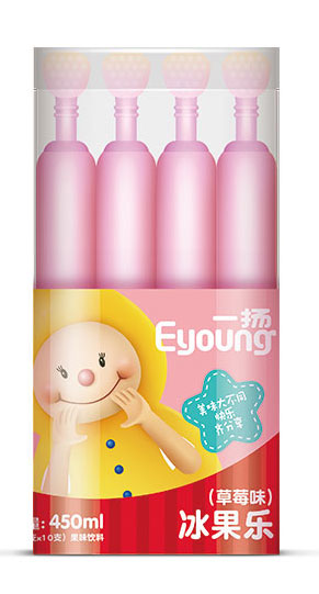   一揚草莓味冰果樂