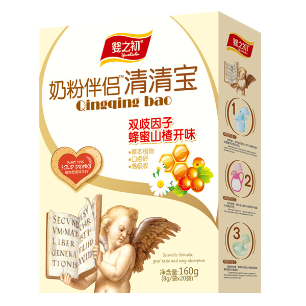    嬰之初奶粉伴侶清清寶-雙歧因子蜂蜜山楂開味160g