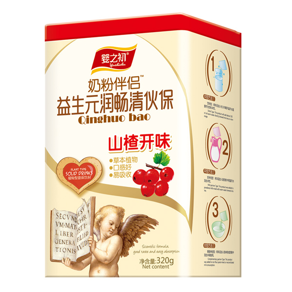    嬰之初奶粉伴侶益生元潤暢清伙保-山楂開味320g