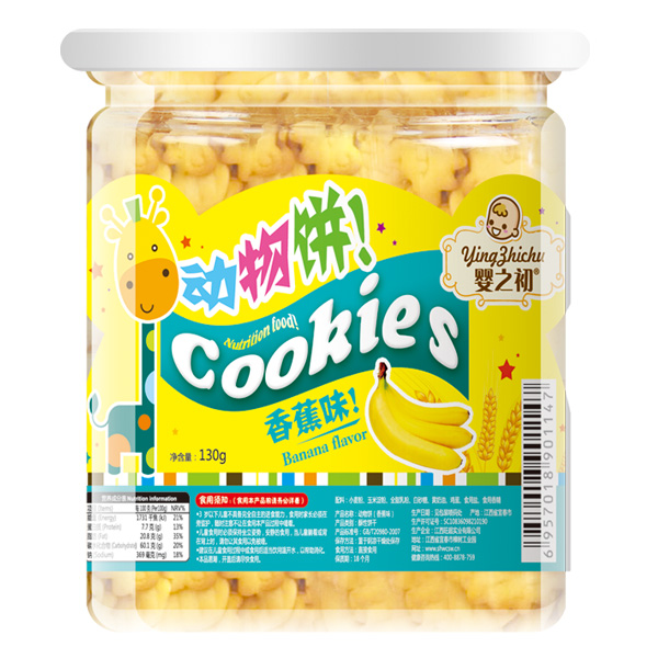   嬰之初動(dòng)物餅香蕉味