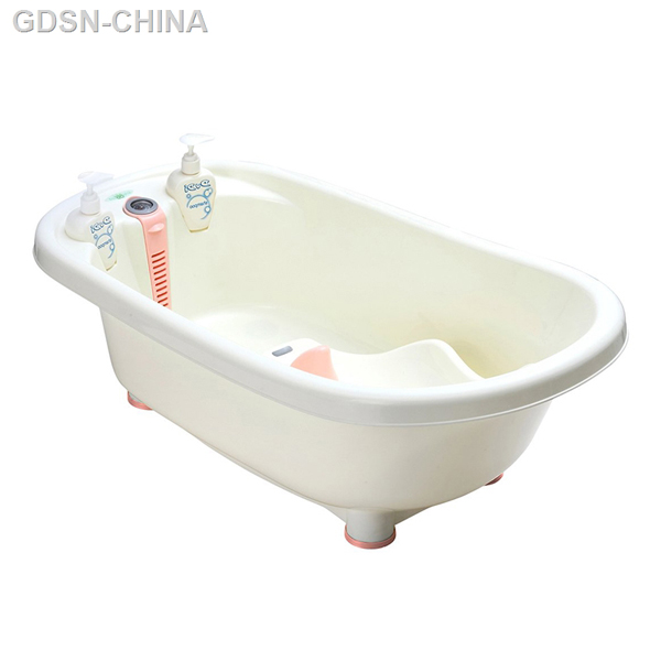   青蛙嘟迪兒童智能感溫浴盆粉白