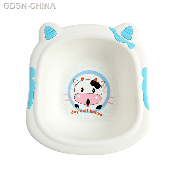  青蛙嘟迪可愛奶牛臉盆藍(lán)色（小號(hào)）