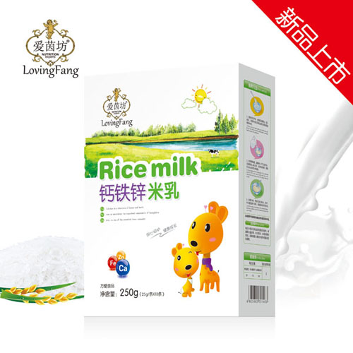   愛茵坊鐵鋅鈣米乳（盒裝）